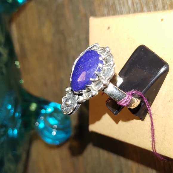 New Sterling silver Lapis Lazuli Ring Size 8.5 💍 - Picture 3 of 8